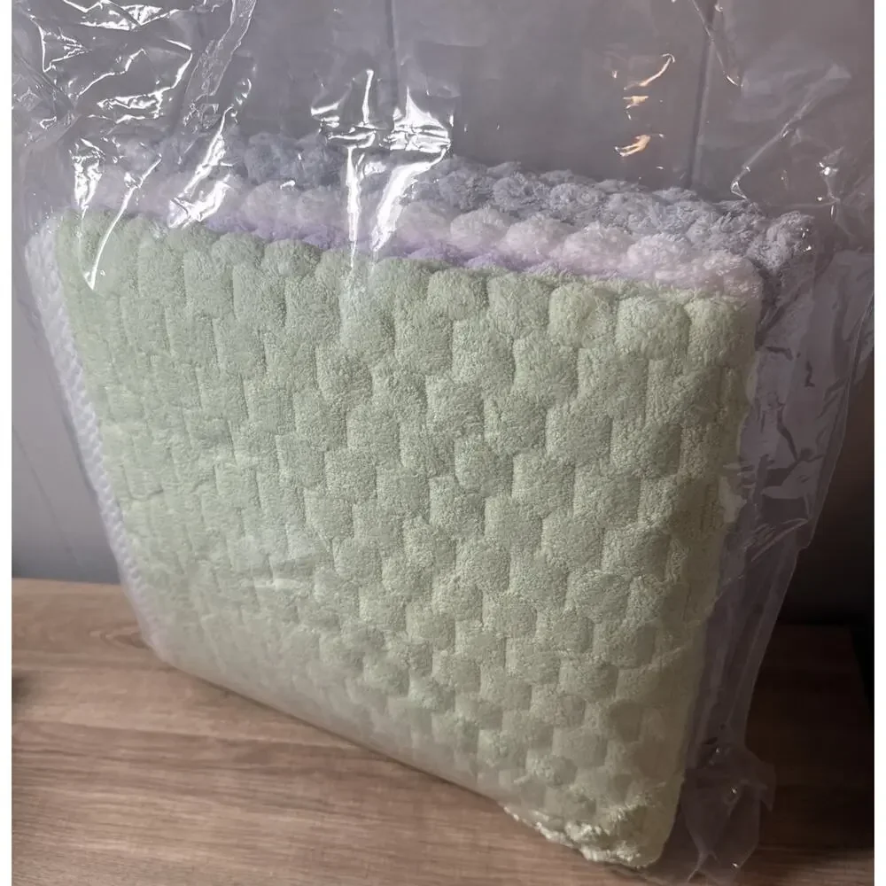 Microfiber Bath Towels Large, 4-Pack, 4 bath towels Purple,green,white, Gray